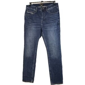 Brothers and Sons Men's Dark  Wash Stretch Slim Straight Jeans Size 33 x31